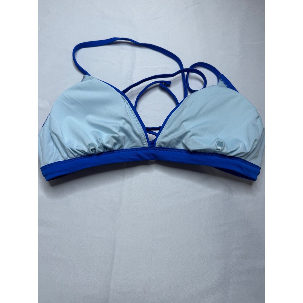 Cupshe Womens Royal Blue Lace Up Back Triangle Bikini Set Size M - Picture 10 of 15